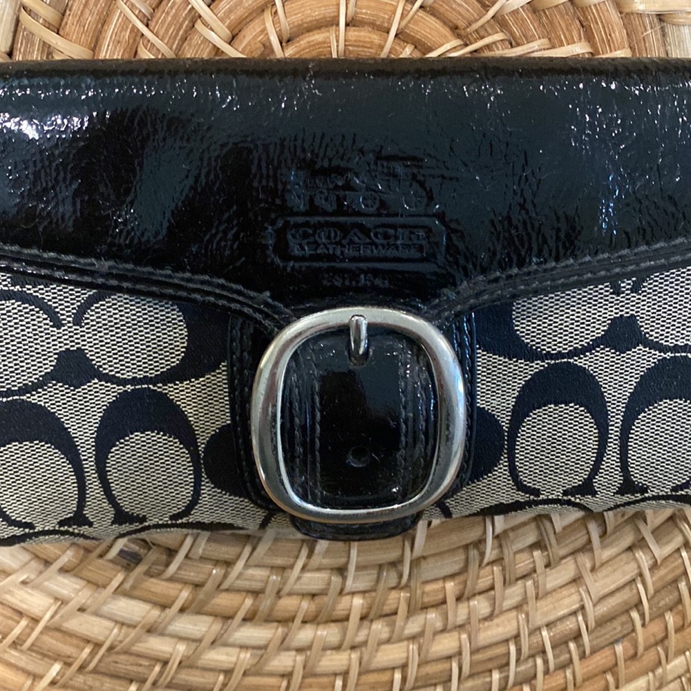 Black and Grey Coach Wallet - Picture 4 of 8
